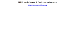 Desktop Screenshot of grr.adullact.net